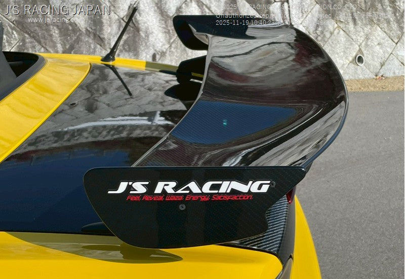 J'S RACING S2000 3D GT-WING Low Mount WET Carbon