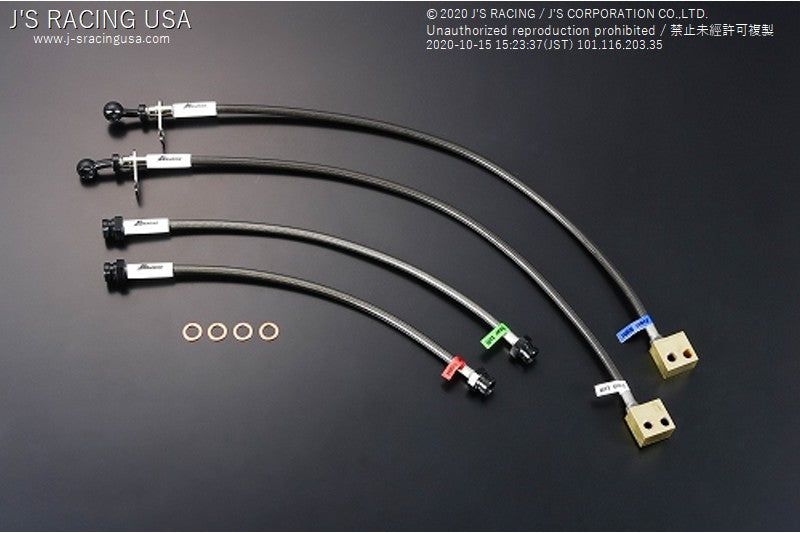 J&#39;S RACING GD1/3 Fit Brake line system (Steel fitting) rear drum brakes